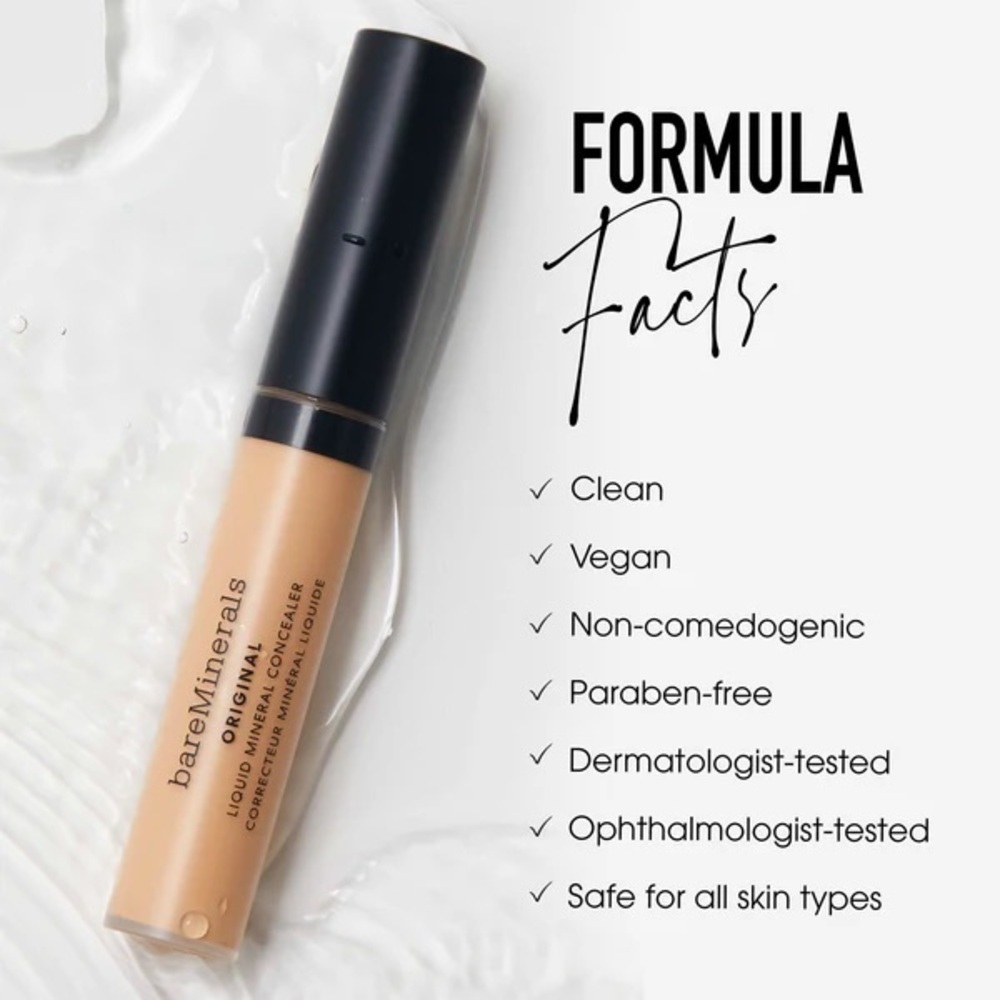 bareMinerals Original Liquid Mineral Concealer Full Size 0.2 Fl Oz NIB 1N FAIR - Picture 8 of 11